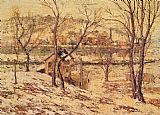Ernest Lawson Winter on the Harlem River painting